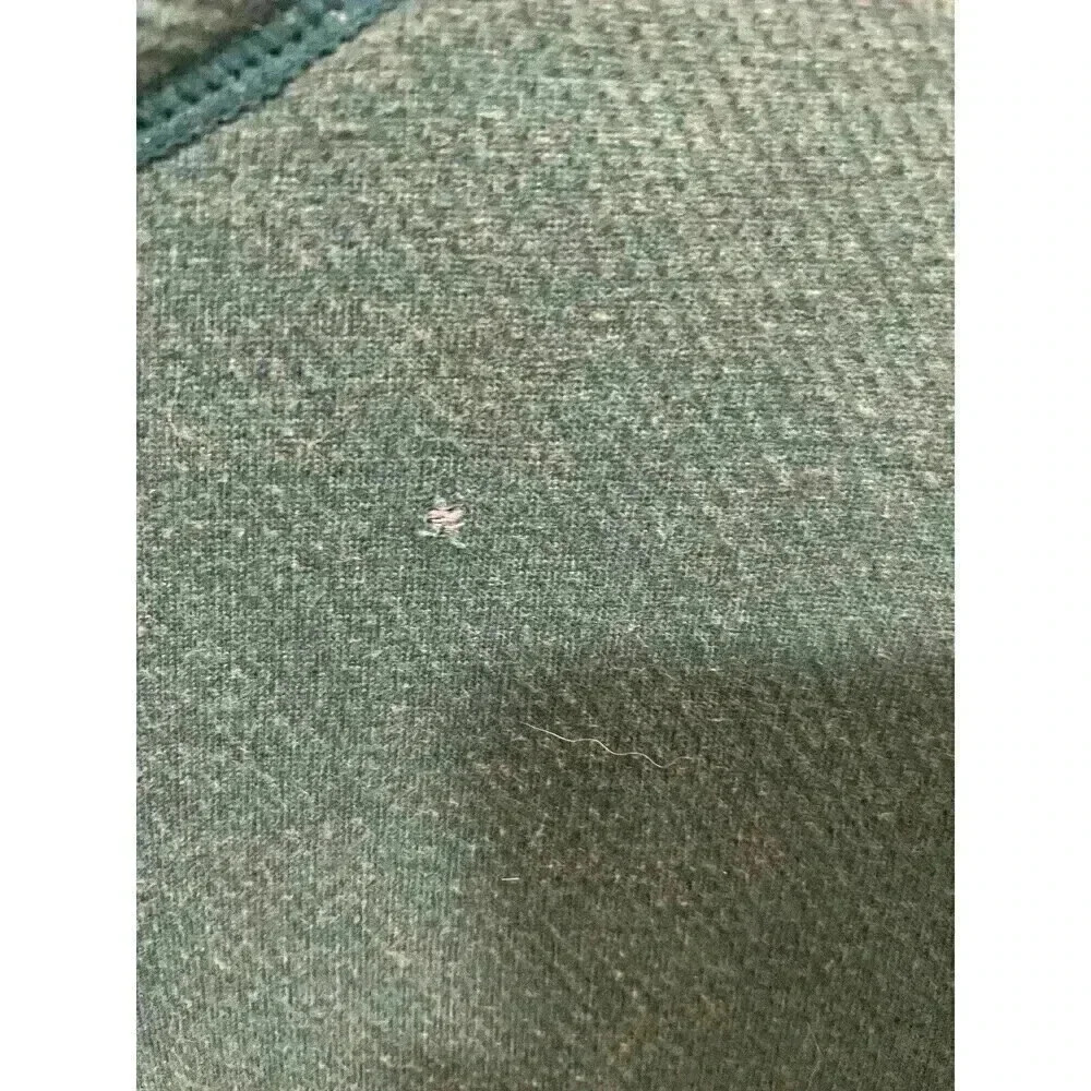 Tommy Bahama Jeans Reversible ½ Zip Pullover Sweater Mens Small teal Cotton - Picture 5 of 7